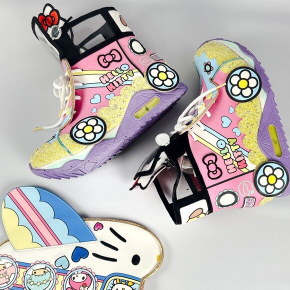 Hello Kitty Colorful Sneakers A World Of Happiness Size 38 - Picture 1 of 5